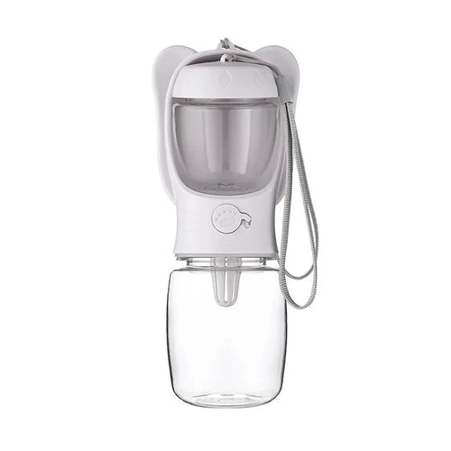 Portable 2-In-1 Dog Cat Water Bottle with Food Storage Container for Outdoor Travel Pet Feeding Pet Supplies