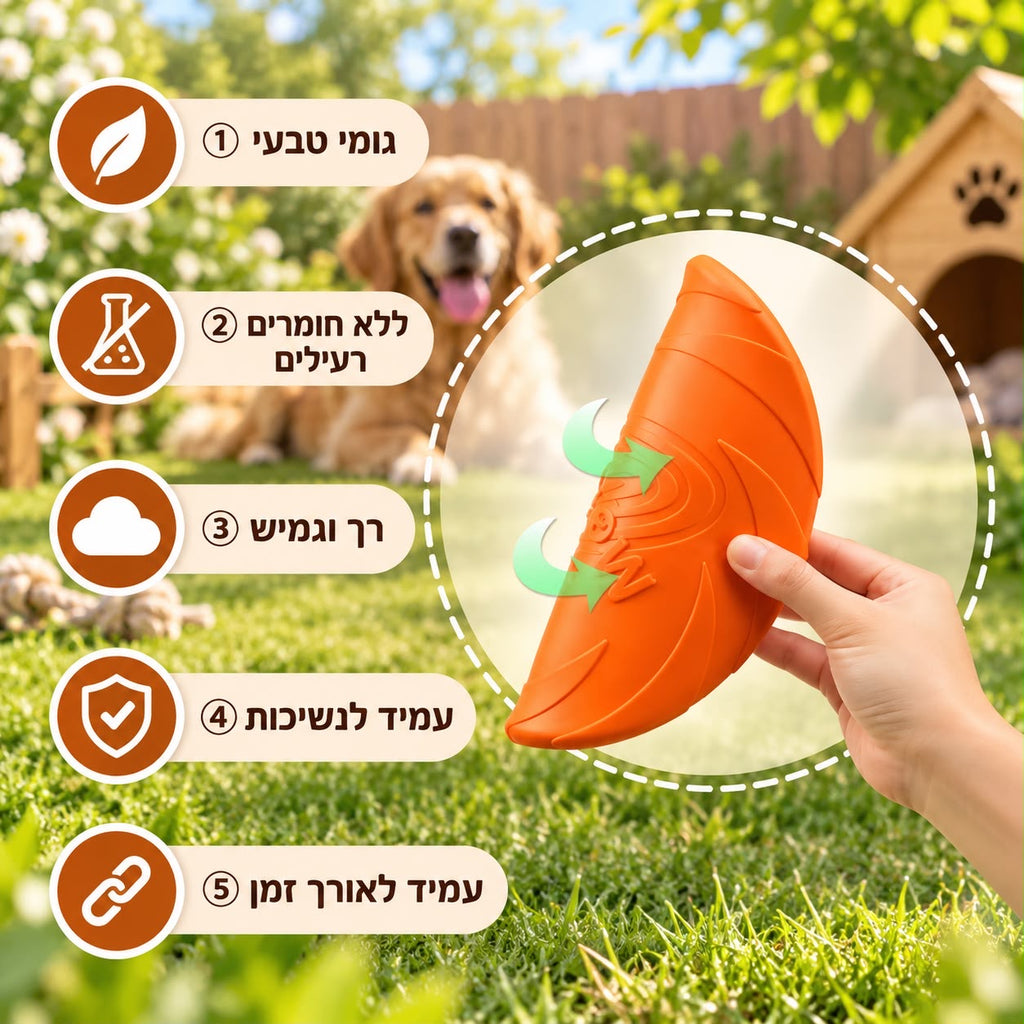 צלחת מעופפת אינטראקטיבית לכלבים וחתולים