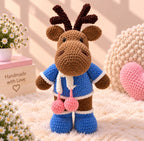 Crocheted deer doll