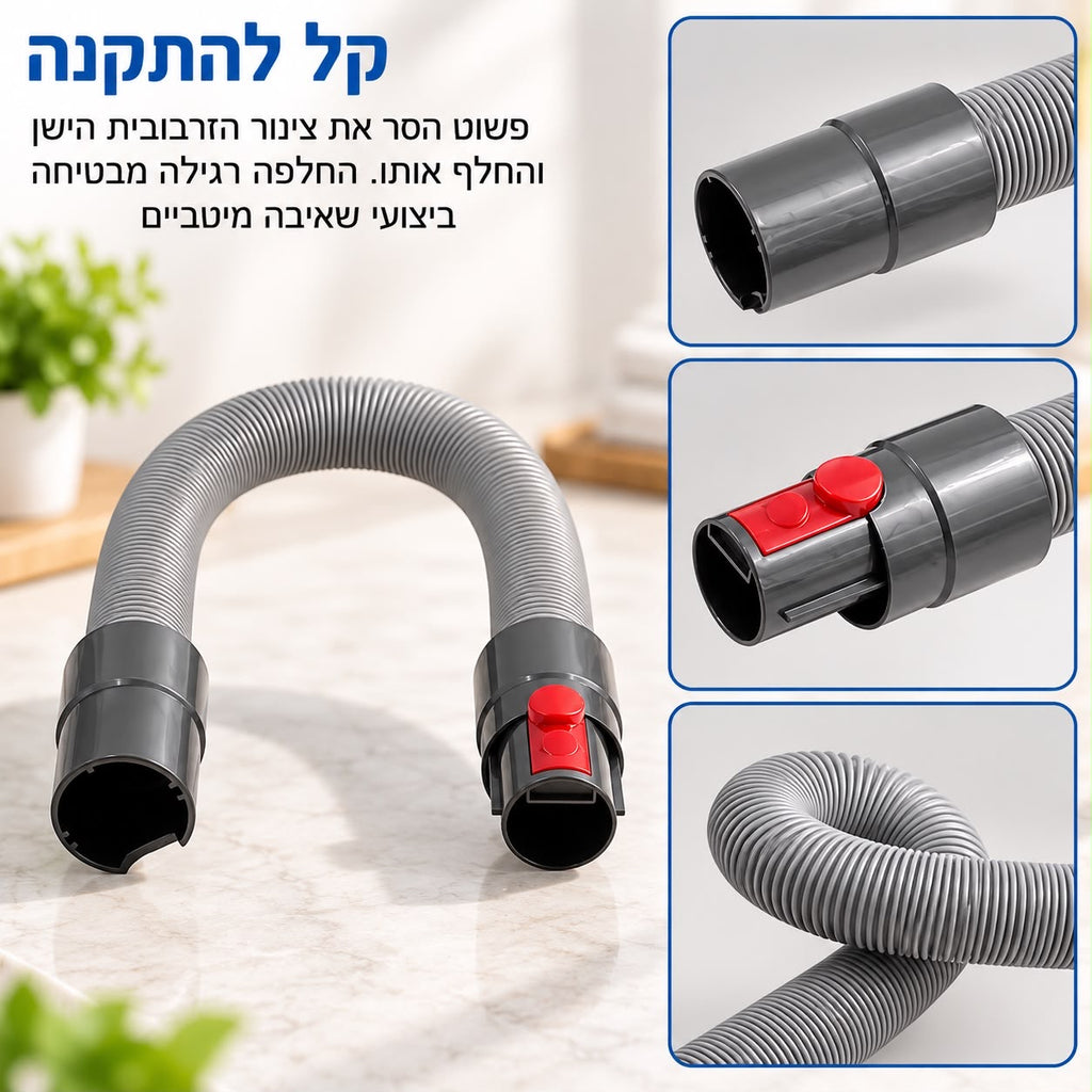 מברשת טיפוח ושאיבת שיער לחיות מחמד – תואמת לשואבי דייסון