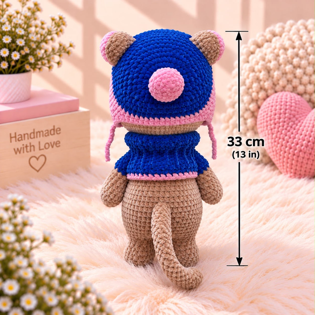 Mitzi the Cat – Handmade Crochet Doll