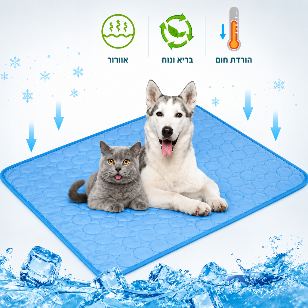 משטח קירור לכלבים - מיטת קיץ מרעננת ונוחה
