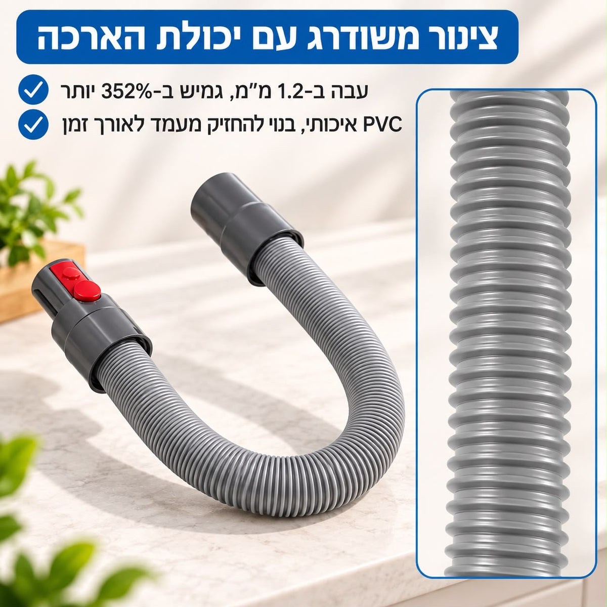 מברשת טיפוח ושאיבת שיער לחיות מחמד – תואמת לשואבי דייסון